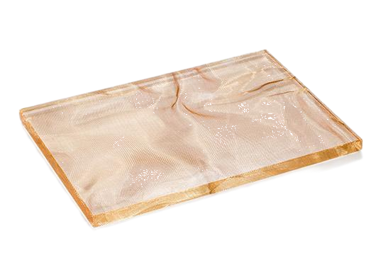 Secure Transparent Glass Interlayer Copper Mesh