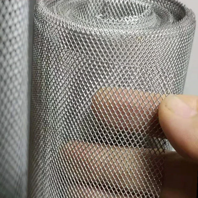 Stainless Steel Stretched Mesh Plain Steel Expanded Metal Stretchable Mesh Netting  for Filtration